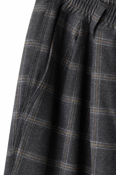 画像をギャラリービューアに読み込む, N/07 exclusive EASY WAIST TAPERED PANTS / T/R DOUBLE SIDE BRUSHED 2WAY STRETCH (CHECK)