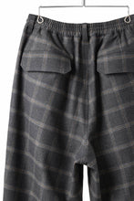 画像をギャラリービューアに読み込む, N/07 exclusive EASY WAIST TAPERED PANTS / T/R DOUBLE SIDE BRUSHED 2WAY STRETCH (CHECK)