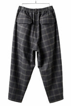 画像をギャラリービューアに読み込む, N/07 exclusive EASY WAIST TAPERED PANTS / T/R DOUBLE SIDE BRUSHED 2WAY STRETCH (CHECK)