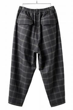 画像をギャラリービューアに読み込む, N/07 exclusive EASY WAIST TAPERED PANTS / T/R DOUBLE SIDE BRUSHED 2WAY STRETCH (CHECK)