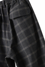 画像をギャラリービューアに読み込む, N/07 exclusive EASY WAIST TAPERED PANTS / T/R DOUBLE SIDE BRUSHED 2WAY STRETCH (CHECK)