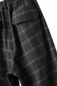 画像をギャラリービューアに読み込む, N/07 exclusive EASY WAIST TAPERED PANTS / T/R DOUBLE SIDE BRUSHED 2WAY STRETCH (CHECK)