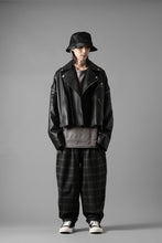 画像をギャラリービューアに読み込む, N/07 exclusive EASY WAIST TAPERED PANTS / T/R DOUBLE SIDE BRUSHED 2WAY STRETCH (CHECK)