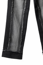 画像をギャラリービューアに読み込む, Feng Chen Wang RAW EDGE PATCHWORK TROUSERS (BLACK)