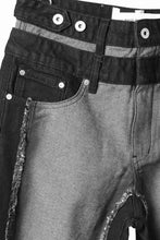 Load image into Gallery viewer, Feng Chen Wang RAW EDGE PATCHWORK TROUSERS (BLACK)