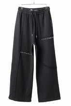 画像をギャラリービューアに読み込む, Feng Chen Wang PANELLED STRAIGHT SWEATPANTS (BLACK)