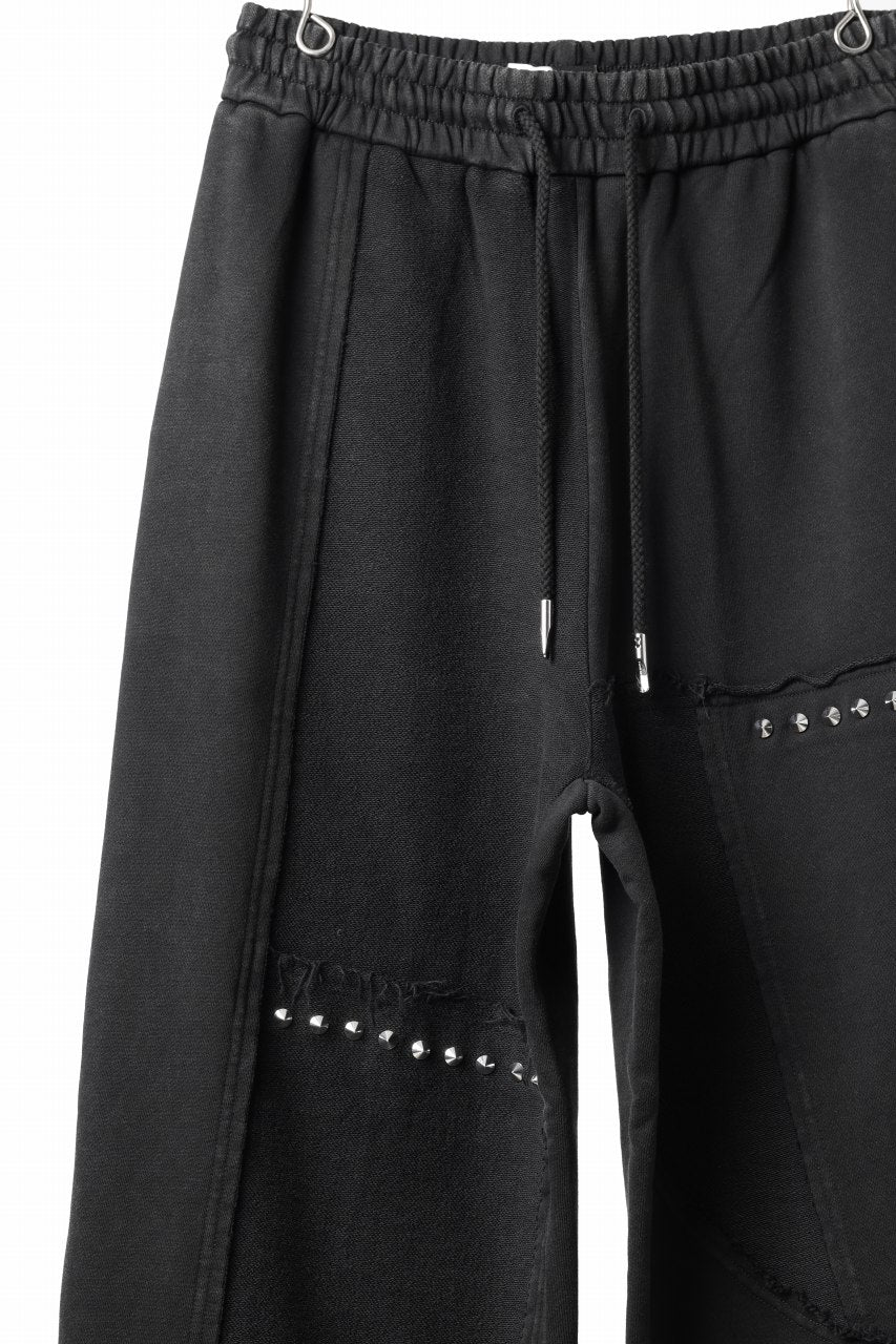 Load image into Gallery viewer, Feng Chen Wang PANELLED STRAIGHT SWEATPANTS (BLACK)