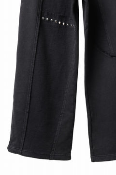 画像をギャラリービューアに読み込む, Feng Chen Wang PANELLED STRAIGHT SWEATPANTS (BLACK)