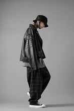 画像をギャラリービューアに読み込む, N/07 exclusive EASY WAIST TAPERED PANTS / T/R DOUBLE SIDE BRUSHED 2WAY STRETCH (CHECK)