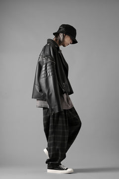 画像をギャラリービューアに読み込む, N/07 exclusive EASY WAIST TAPERED PANTS / T/R DOUBLE SIDE BRUSHED 2WAY STRETCH (CHECK)