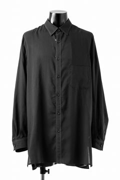 画像をギャラリービューアに読み込む, Y's for men DOUBLE STITCH SHIRT / CELLULOSE LAWN (BLACK)