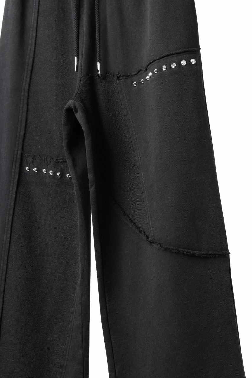 Load image into Gallery viewer, Feng Chen Wang PANELLED STRAIGHT SWEATPANTS (BLACK)