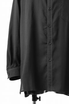 画像をギャラリービューアに読み込む, Y's for men DOUBLE STITCH SHIRT / CELLULOSE LAWN (BLACK)