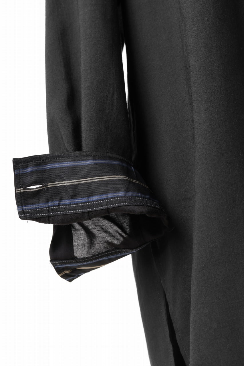 画像をギャラリービューアに読み込む, Y's for men DOUBLE STITCH SHIRT / CELLULOSE LAWN (BLACK)