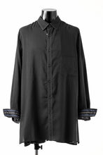 画像をギャラリービューアに読み込む, Y's for men DOUBLE STITCH SHIRT / CELLULOSE LAWN (BLACK)