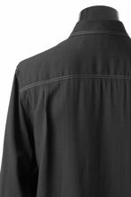 画像をギャラリービューアに読み込む, Y's for men DOUBLE STITCH SHIRT / CELLULOSE LAWN (BLACK)