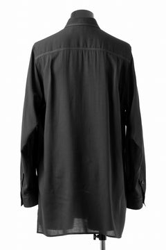 画像をギャラリービューアに読み込む, Y's for men DOUBLE STITCH SHIRT / CELLULOSE LAWN (BLACK)