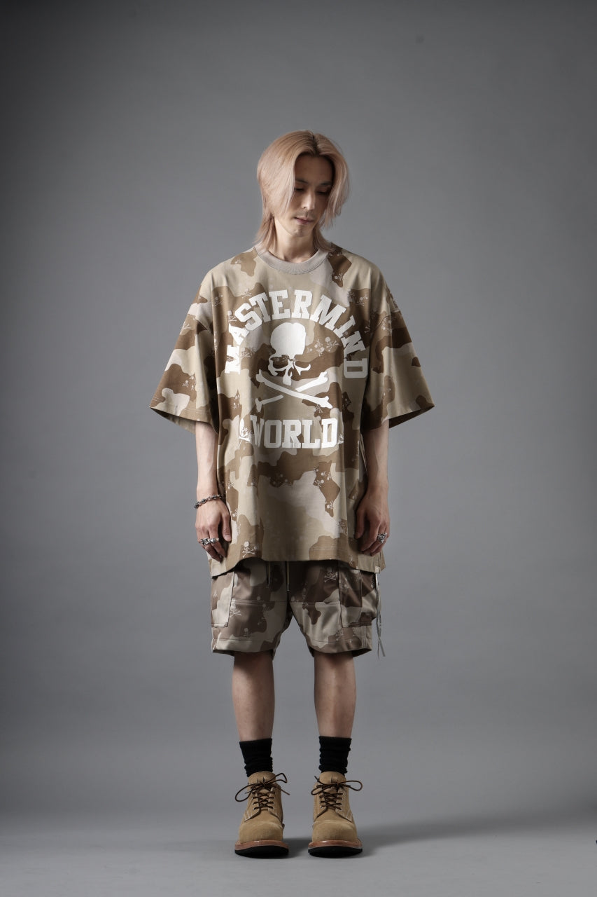 画像をギャラリービューアに読み込む, MASTERMIND WORLD JERSEY CAMO CARGO SHORTS (DESERT)