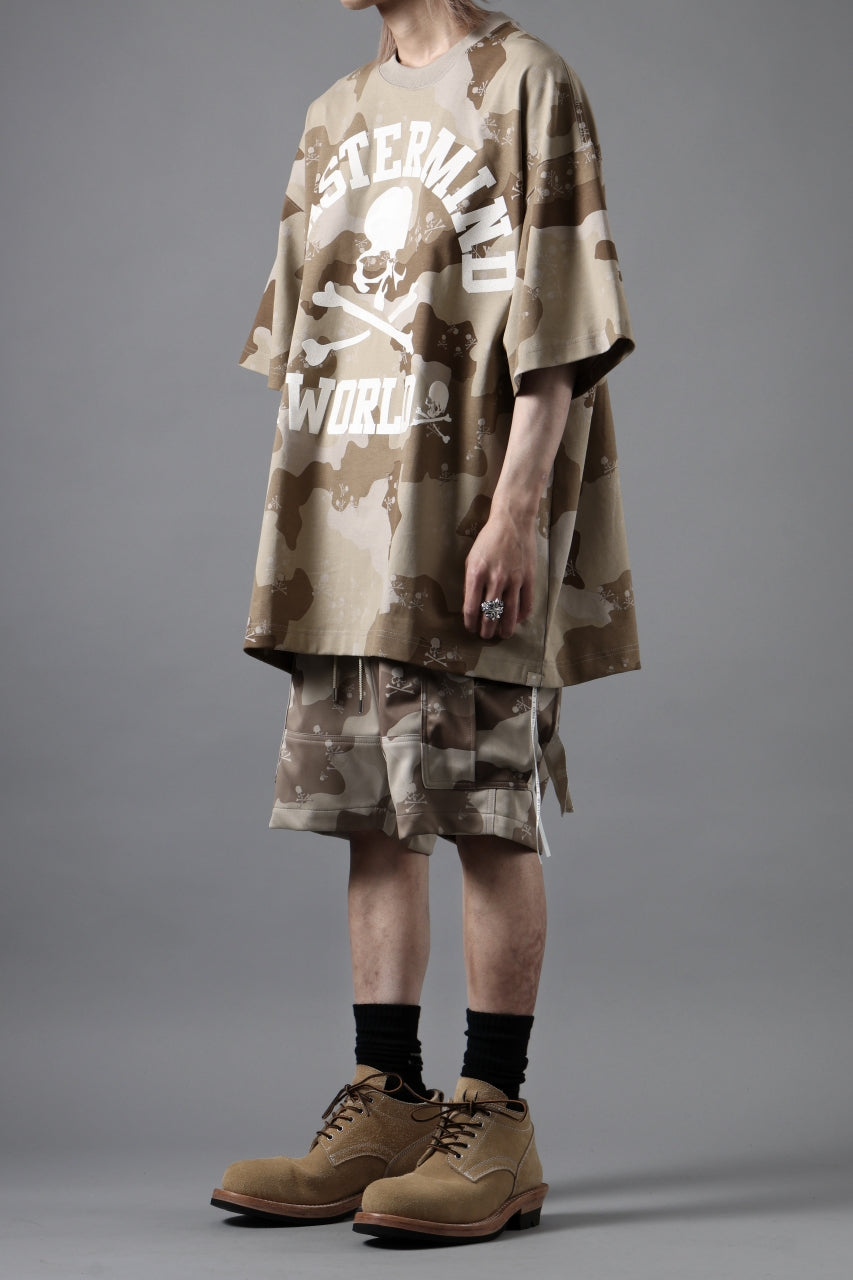 画像をギャラリービューアに読み込む, MASTERMIND WORLD JERSEY CAMO CARGO SHORTS (DESERT)