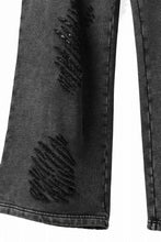画像をギャラリービューアに読み込む, Feng Chen Wang GREY RIPPED JERSEY SWEATPANTS (GREY)