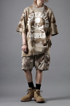 画像をギャラリービューアに読み込む, MASTERMIND WORLD JERSEY CAMO CARGO SHORTS (DESERT)