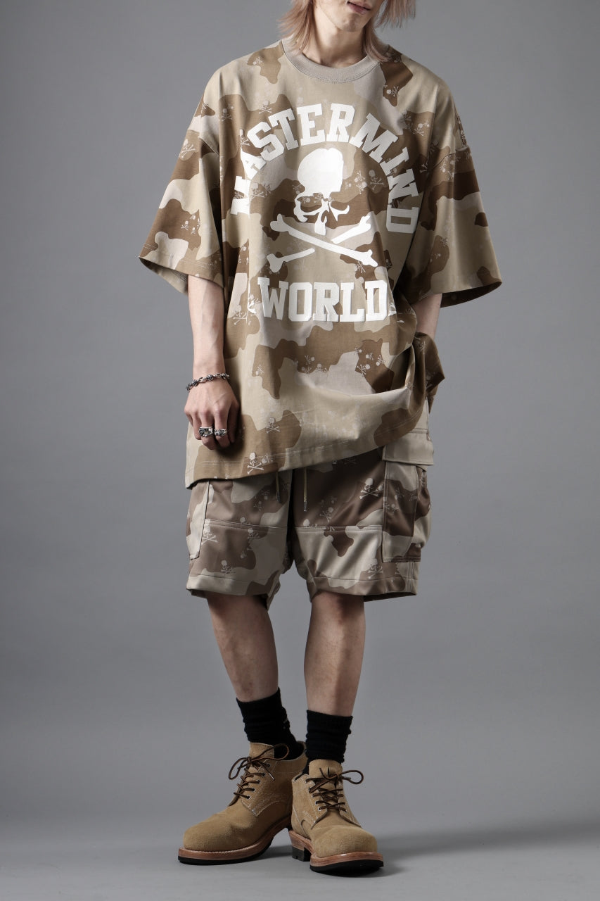 画像をギャラリービューアに読み込む, MASTERMIND WORLD JERSEY CAMO CARGO SHORTS (DESERT)