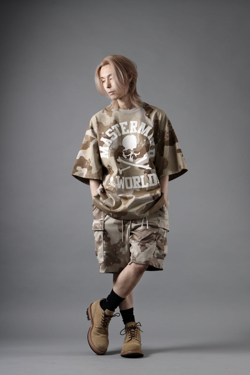 画像をギャラリービューアに読み込む, MASTERMIND WORLD JERSEY CAMO CARGO SHORTS (DESERT)