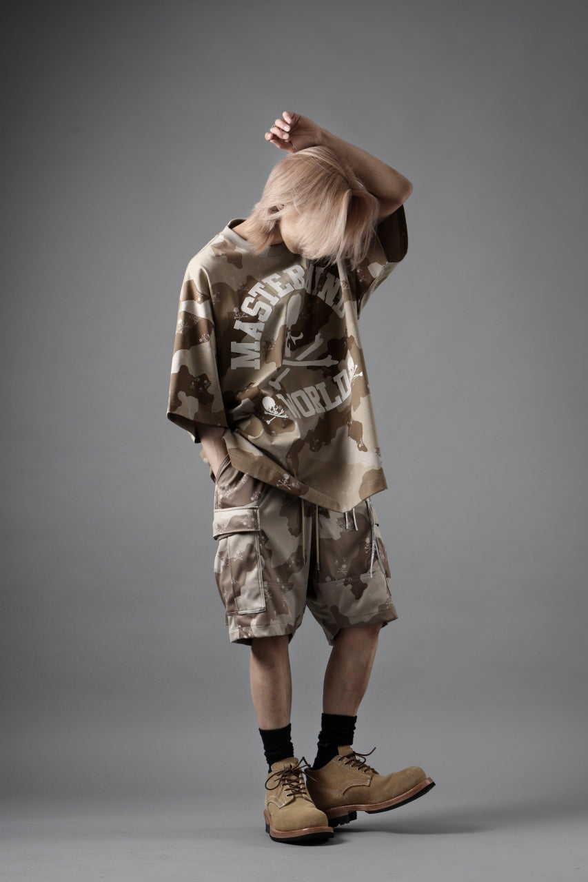 画像をギャラリービューアに読み込む, MASTERMIND WORLD JERSEY CAMO CARGO SHORTS (DESERT)