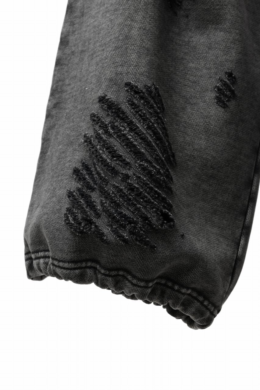 画像をギャラリービューアに読み込む, Feng Chen Wang GREY RIPPED JERSEY SWEATPANTS (GREY)