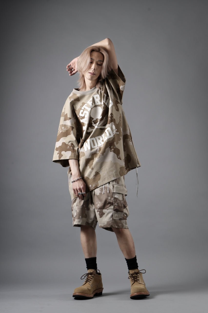 画像をギャラリービューアに読み込む, MASTERMIND WORLD JERSEY CAMO CARGO SHORTS (DESERT)