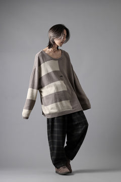 画像をギャラリービューアに読み込む, N/07 exclusive EASY WAIST TAPERED PANTS / T/R DOUBLE SIDE BRUSHED 2WAY STRETCH (CHECK)