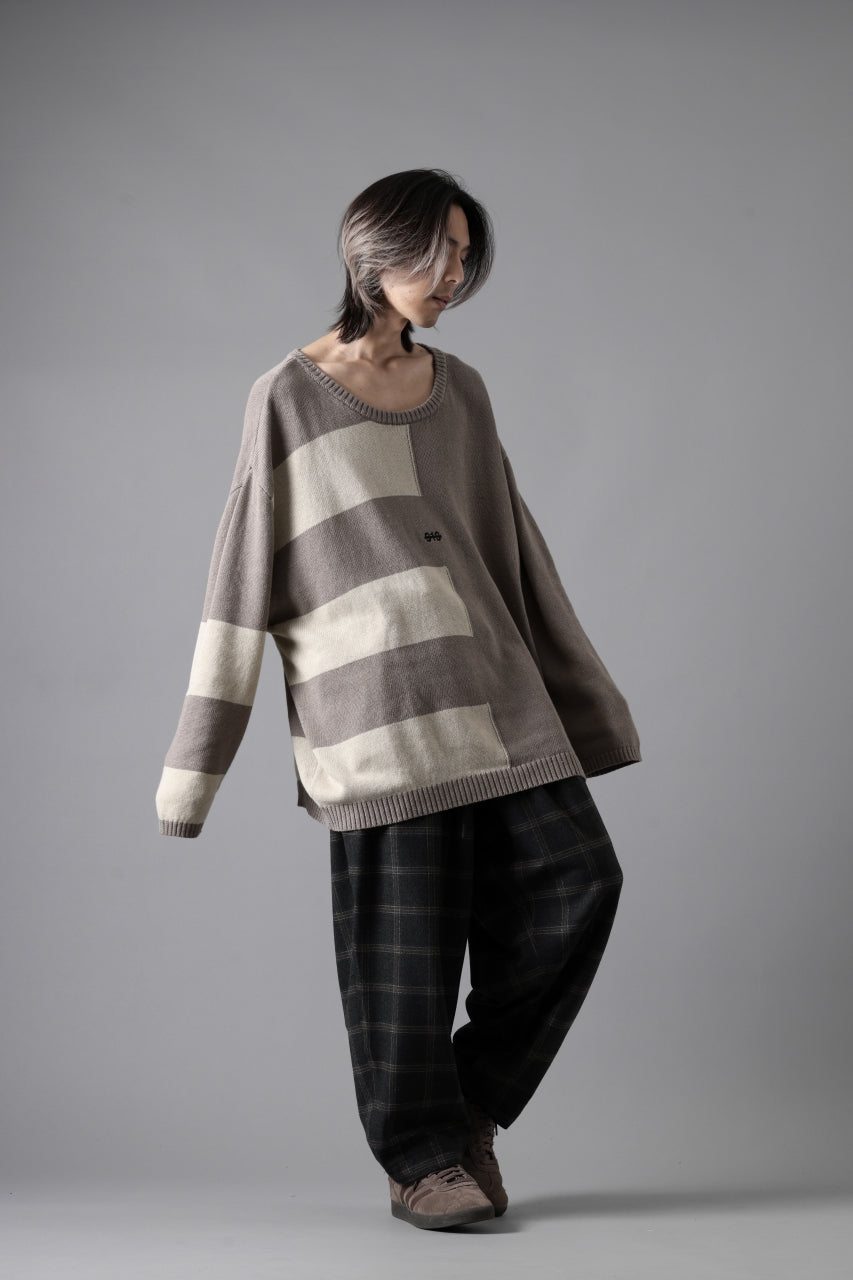 画像をギャラリービューアに読み込む, N/07 exclusive EASY WAIST TAPERED PANTS / T/R DOUBLE SIDE BRUSHED 2WAY STRETCH (CHECK)