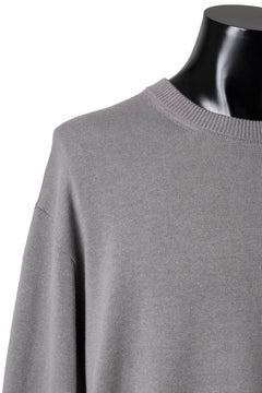 画像をギャラリービューアに読み込む, Y's for men SUMMER KNIT PULLOVER / 12G PLAIN STITCH (CHARCOAL)