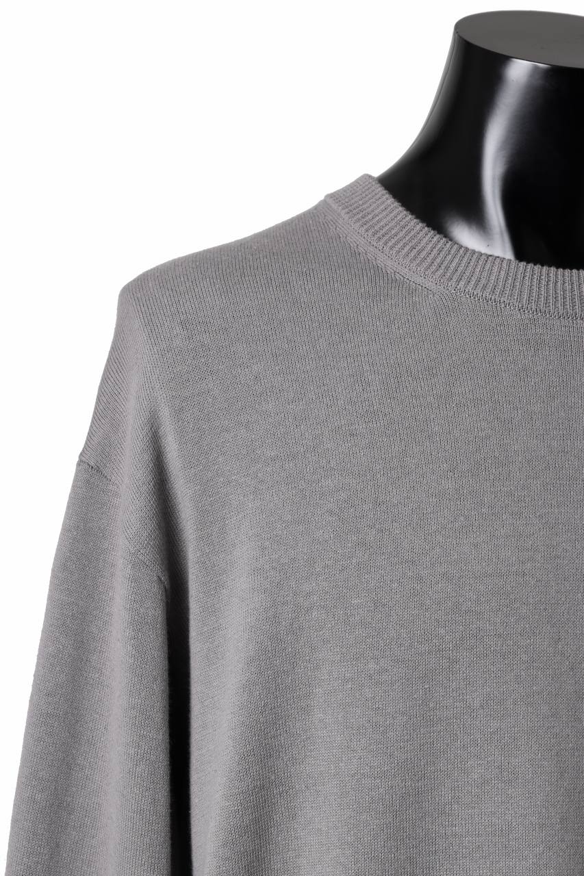 画像をギャラリービューアに読み込む, Y's for men SUMMER KNIT PULLOVER / 12G PLAIN STITCH (CHARCOAL)
