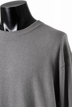 画像をギャラリービューアに読み込む, Y's for men SUMMER KNIT PULLOVER / 12G PLAIN STITCH (CHARCOAL)