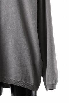 画像をギャラリービューアに読み込む, Y's for men SUMMER KNIT PULLOVER / 12G PLAIN STITCH (CHARCOAL)