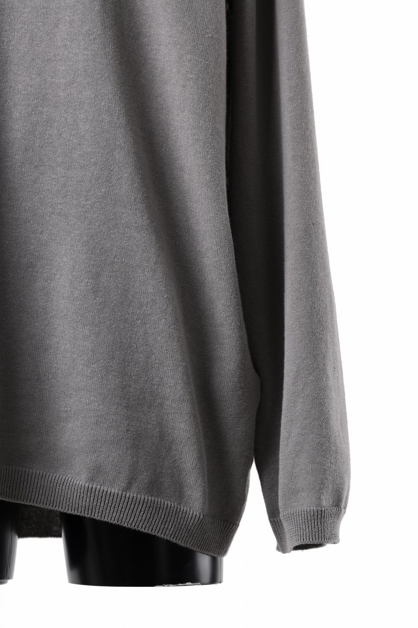 画像をギャラリービューアに読み込む, Y's for men SUMMER KNIT PULLOVER / 12G PLAIN STITCH (CHARCOAL)