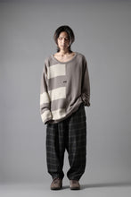 画像をギャラリービューアに読み込む, N/07 exclusive EASY WAIST TAPERED PANTS / T/R DOUBLE SIDE BRUSHED 2WAY STRETCH (CHECK)