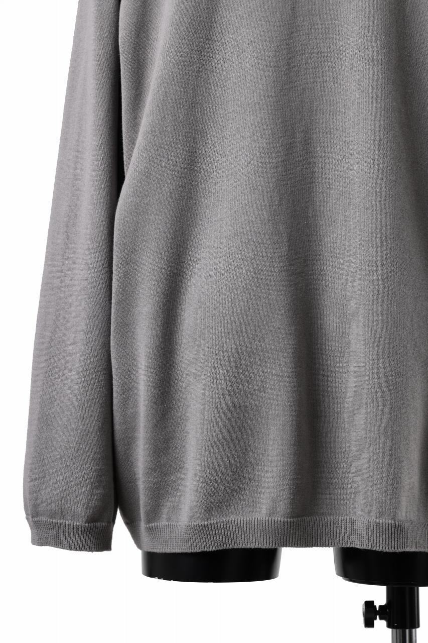 画像をギャラリービューアに読み込む, Y's for men SUMMER KNIT PULLOVER / 12G PLAIN STITCH (CHARCOAL)