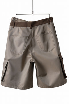 画像をギャラリービューアに読み込む, Feng Chen Wang PATCHWORK SHORTS (KHAKI/BROWN)