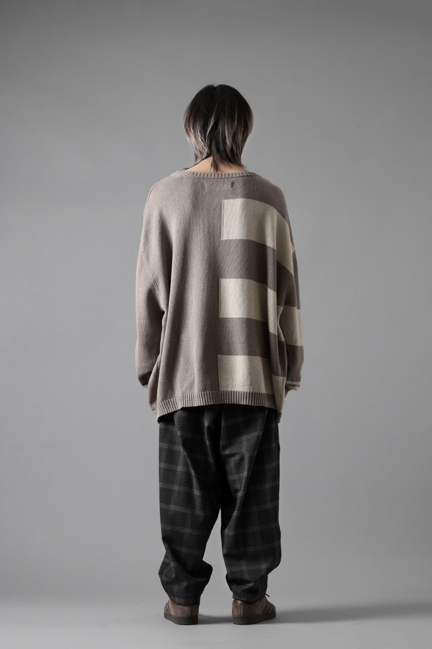 画像をギャラリービューアに読み込む, N/07 exclusive EASY WAIST TAPERED PANTS / T/R DOUBLE SIDE BRUSHED 2WAY STRETCH (CHECK)