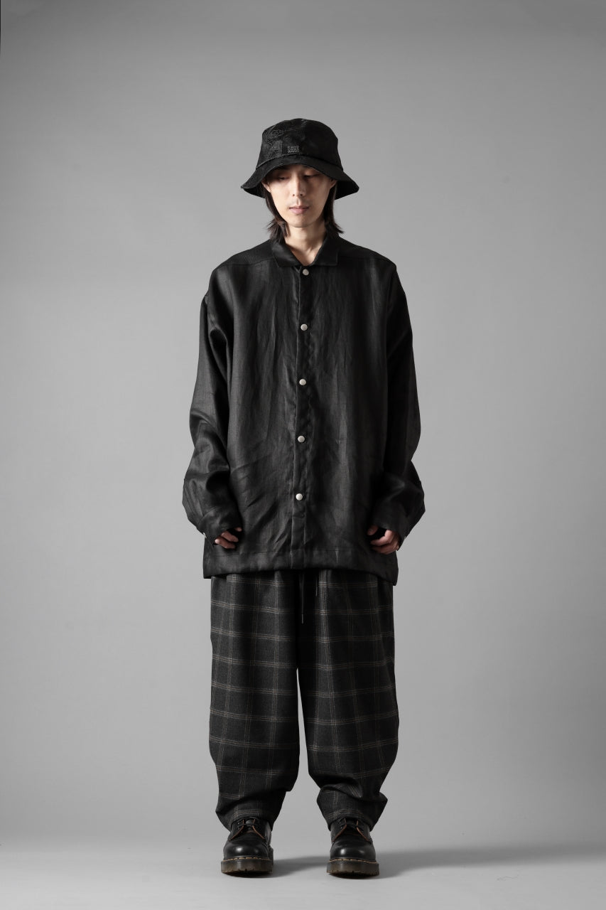 画像をギャラリービューアに読み込む, N/07 exclusive EASY WAIST TAPERED PANTS / T/R DOUBLE SIDE BRUSHED 2WAY STRETCH (CHECK)