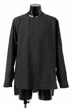 Load image into Gallery viewer, sus-sous sleeping shirts / 25/1 linen natural washer (BLACK)