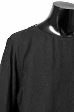 Load image into Gallery viewer, sus-sous sleeping shirts / 25/1 linen natural washer (BLACK)