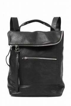 Load image into Gallery viewer, A.F ARTEFACT x Portaille LEATHER BACK PACK / WAXED HORSE LEAHER (BLACK)