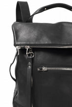 Load image into Gallery viewer, A.F ARTEFACT x Portaille LEATHER BACK PACK / WAXED HORSE LEAHER (BLACK)
