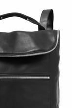 Load image into Gallery viewer, A.F ARTEFACT x Portaille LEATHER BACK PACK / WAXED HORSE LEAHER (BLACK)