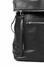 Load image into Gallery viewer, A.F ARTEFACT x Portaille LEATHER BACK PACK / WAXED HORSE LEAHER (BLACK)