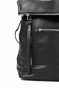 Load image into Gallery viewer, A.F ARTEFACT x Portaille LEATHER BACK PACK / WAXED HORSE LEAHER (BLACK)