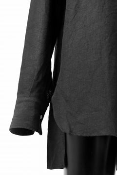 Load image into Gallery viewer, sus-sous sleeping shirts / 25/1 linen natural washer (BLACK)